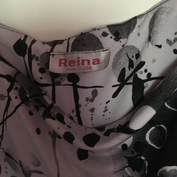 Ladies Gray Black Dress. Sleeveless size 24 - Picture 4 of 5